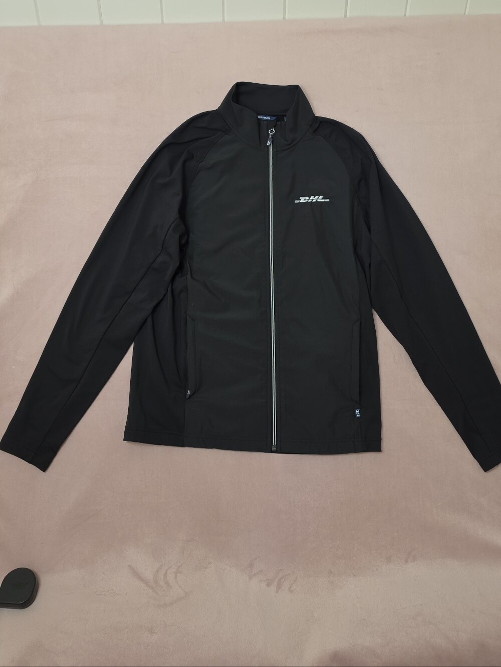 Cutter & Buck DHL Black Full-Zip Lightweight Performance Jacket